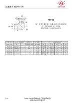 SAE 6000 Flange Luj Tshib BSP 60 Adapter