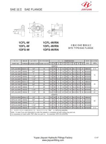 SAE Flange Txoj Cai 61 62 Thaiv Qhov Tsho Metric