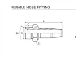 BSPP Reusable Hose Fittings